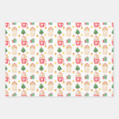 Feline Feesten Kat Thema Kerstvakantie Inpakpapier Vel (Voorkant)