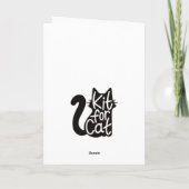 Feline Festive Cat Card Kaart (Achterkant)