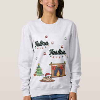 Feline Festive - Kerstkat Sweatshirt