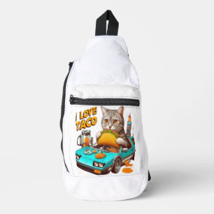 Feline Fiesta Ik hou van Taco Sling Bag