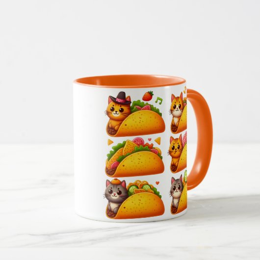 Feline Fiesta in een Taco Mok (Voorkant rechts)