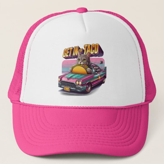 Feline Fiesta in Pink Ride Trucker Pet (Voorkant)