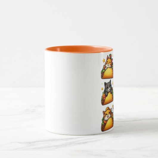 Feline Fiesta: katten en taco's Mok (Midden)