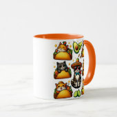 Feline Fiesta: katten en taco's Mok (Voorkant rechts)