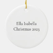 Feline Fiesta: Mexicaanse kat geïnspireerd door vo Keramisch Ornament (Achterkant)