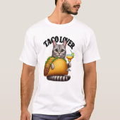 Feline Fiesta: Taco Cat T-shirt (Voorkant)