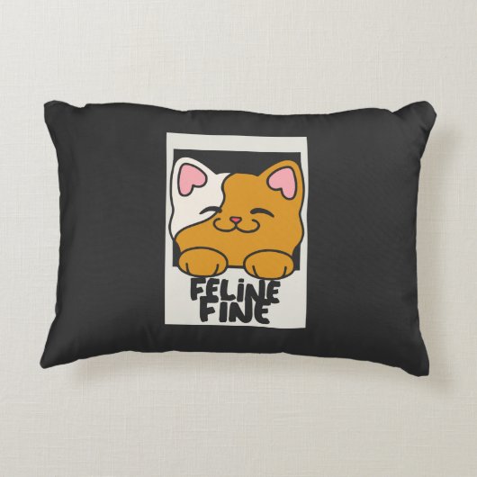 Feline Fine Accent Kussen (Achterkant)