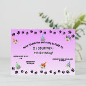 Feline Fine en Klaar om te GESPONNEN-ty Kaart (Staand voorkant)