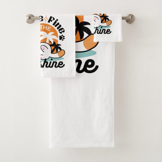 Feline Fine In The Sunshine beroemd gemaakt door R Bad Handdoek (Insitu)