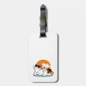 Feline Fine In The Sunshine beroemd gemaakt door R Bagagelabel (Achterkant verticaal)