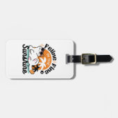 Feline Fine In The Sunshine beroemd gemaakt door R Bagagelabel (Voorkant horizontaal)