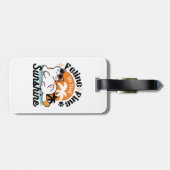 Feline Fine In The Sunshine beroemd gemaakt door R Bagagelabel (Achterkant horizontaal)