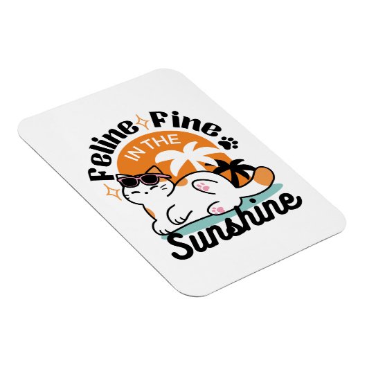 Feline Fine In The Sunshine beroemd gemaakt door R Magneet (Rechterzijde)