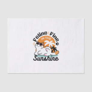 Feline Fine In The Sunshine beroemd gemaakt door R Tissuepapier