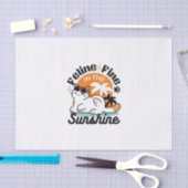 Feline Fine In The Sunshine beroemd gemaakt door R Tissuepapier (Craft)