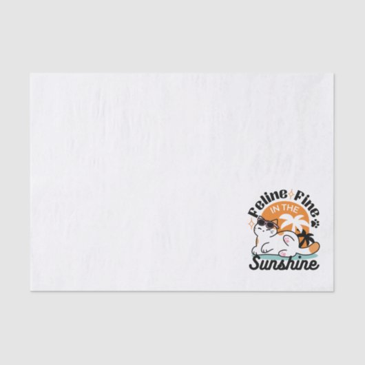 Feline Fine In The Sunshine beroemd gemaakt door R Tissuepapier (Voorkant)