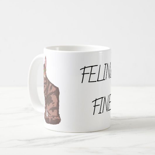 Feline Fine Koffiemok (Voorkant links)