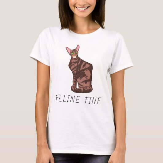 Feline Fine T-shirt (Voorkant)
