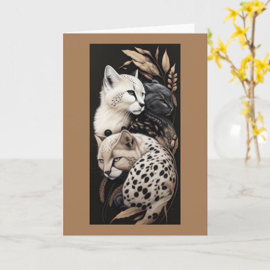 FELINE FINESSE #1 KAART (Gele Bloem)