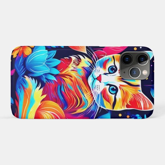 Feline Floral Fantasy Case-Mate iPhone Case (Achterkant (horizontaal))