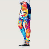 Feline Floral Fantasy Leggings (Links)