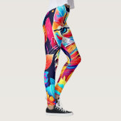 Feline Floral Fantasy Leggings (Rechts)