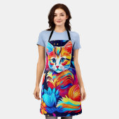 Feline Floral Fantasy Schort (Gedragen)