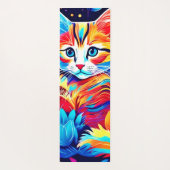 Feline Floral Fantasy Yogamat (Achterkant)