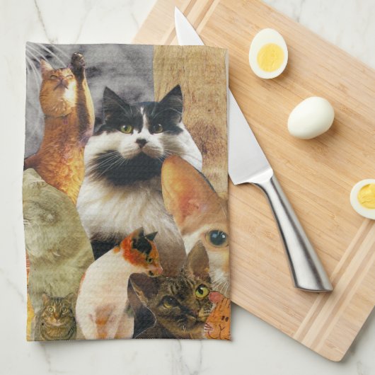 Feline Follies Kitchen Towel Theedoek (Quarter Fold)