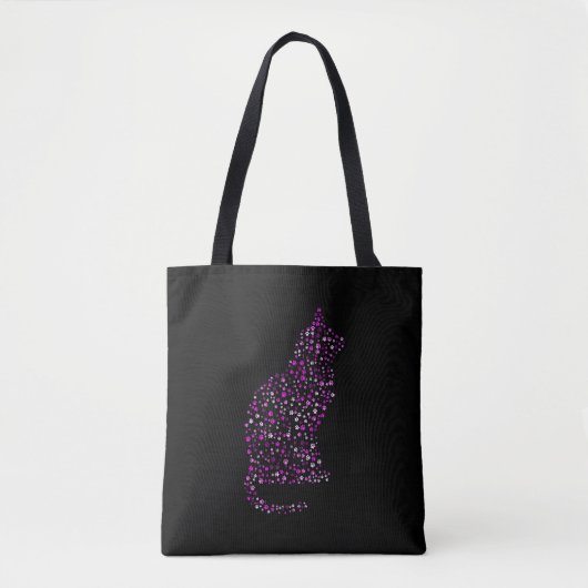 Feline Footprint Art Tote Bag (Voorkant)