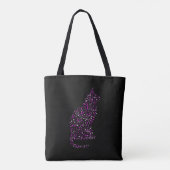 Feline Footprint Art Tote Bag (Achterkant)
