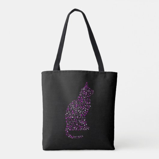 Feline Footprint Art Tote Bag (Achterkant)