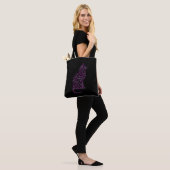 Feline Footprint Art Tote Bag (Op model)