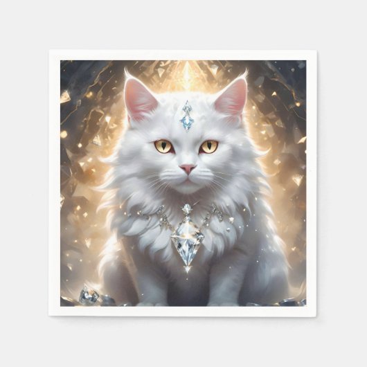 Feline Fortune: de diamantgedropte diva Servet (Voorkant)