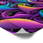 Feline Fractal Beauty 245 Poster (Hoek)