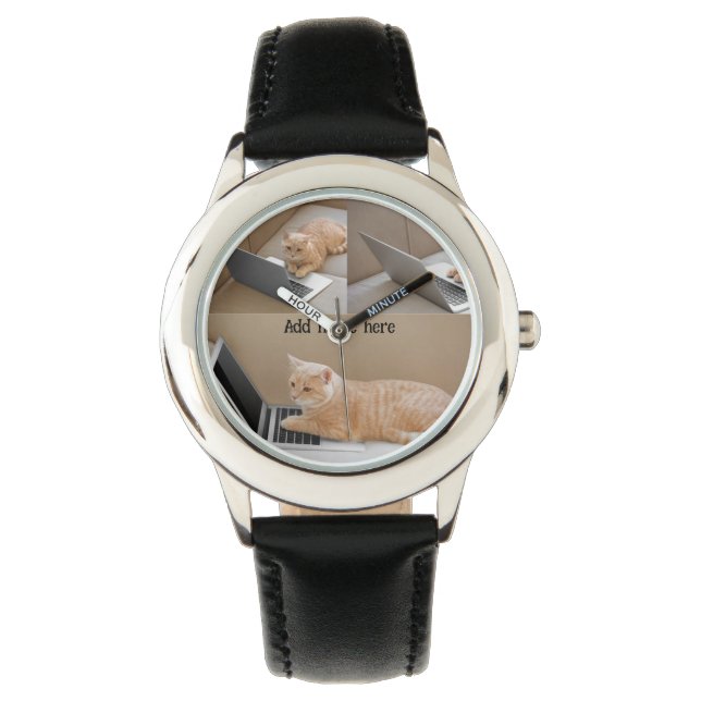 Feline Frenzy Cat Lover Watch Horloge (Voorkant)