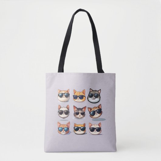 Feline Frenzy-Cat Theme Casual Tas (Voorkant)