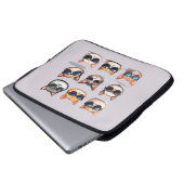 Feline Frenzy Cat Theme Laptop Electronics Bag Laptop Sleeve (Voorkant onderkant)