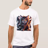 Feline Frenzy: een wilde uitdrukking van katten T-shirt (Voorkant)