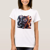 Feline Frenzy: een wilde uitdrukking van katten T-shirt (Voorkant)