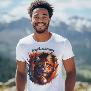 Feline Frenzy: Kat Chaos op komst! T-shirt