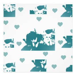 Feline Friends. Adorable Kitten Duo. Foto Afdruk