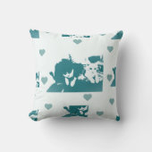 Feline Friends. Adorable Kitten Duo. Kussen (Voorkant)