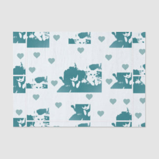 Feline Friends. Adorable Kitten Duo. Tissuepapier