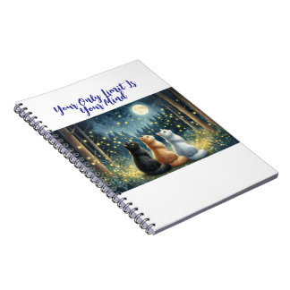 Feline Friends en het maanlicht Notitieboek