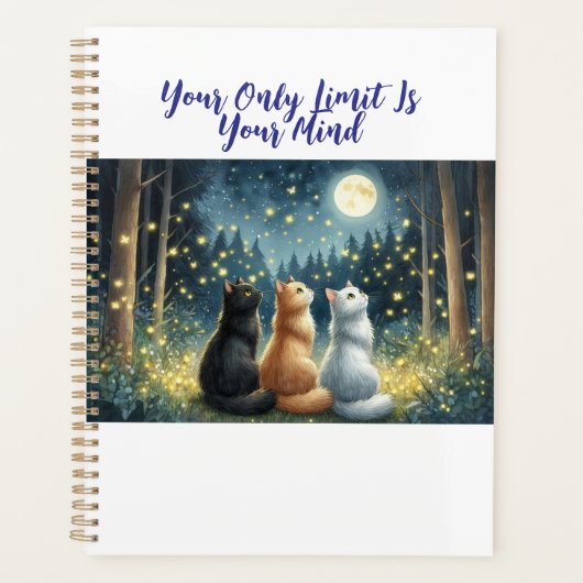 Feline Friends en het maanlicht Planner (Voorkant)