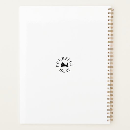 Feline Friends en het maanlicht Planner (Achterkant)