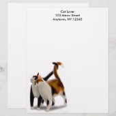 Feline Friends Letterhead Custom Briefhoofd (Voorkant / Achterkant)