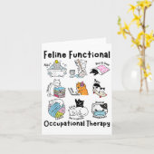 Feline Fun Cat Functionele Ergotherapie OT Kaart (Gele Bloem)