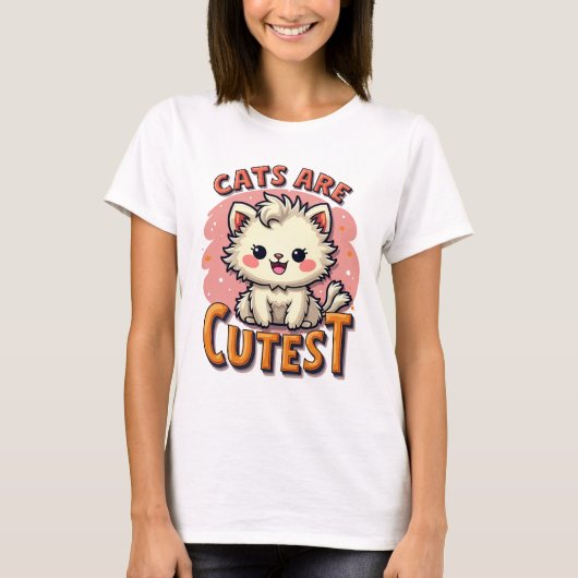 Feline Fun Forever-Cat T-shirt (Voorkant)